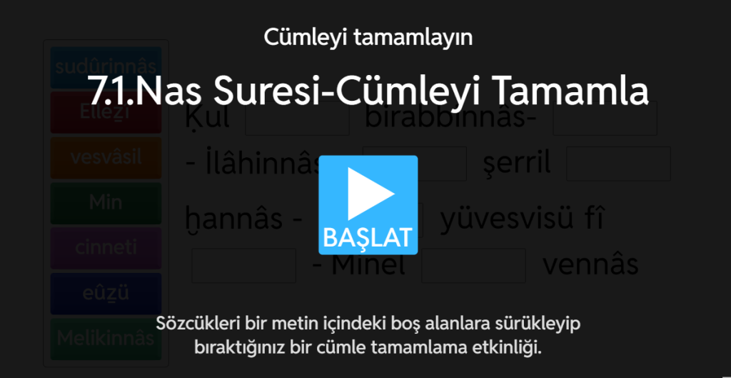 7.1.nascümle tamamla